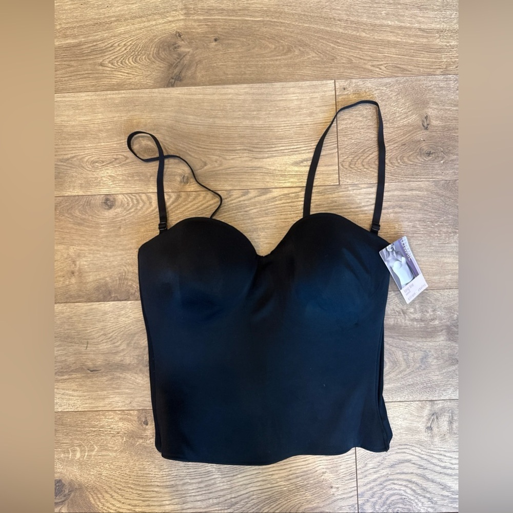 Gilligan & O'Malley Black Long Line Bodysuit